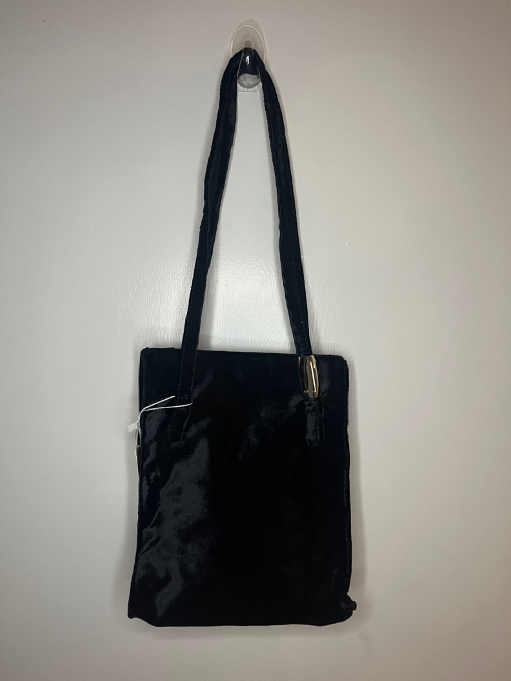 NEW Furla Black Velvet Tote